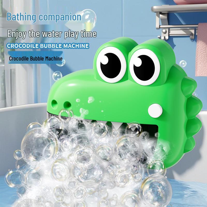 

Crocodile Bubble Machine Bath Toy for Babies with Lights and Music