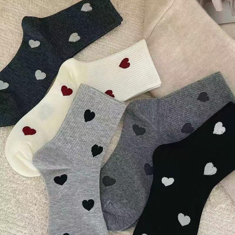 

Korean Version Cute and High Appearance Mid Tube Socks Caring and Versatile Socks Zhuji Socks Mid Tube Socks One Size