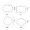 1 buc Vintage placă cadru Cookie Cutter Set Plastic biscuiți mucegai tort decorare instrumente Cookie mucegai