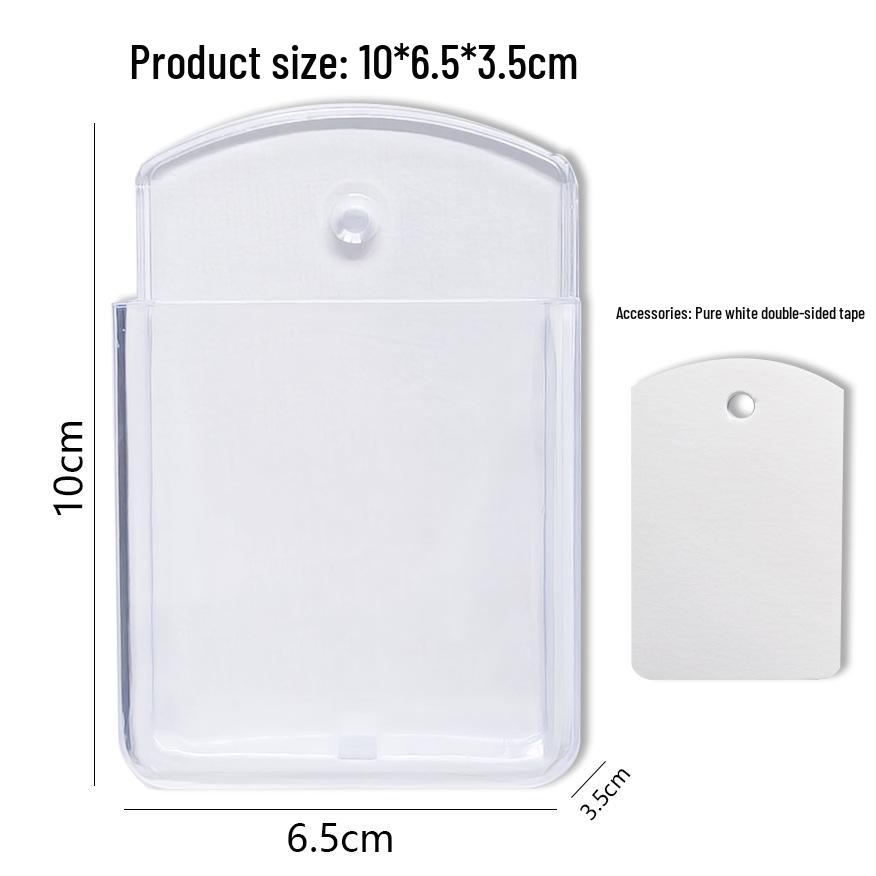 

Adhesive Wall-Mounted Remote Control Holder and Storage Rack As shown