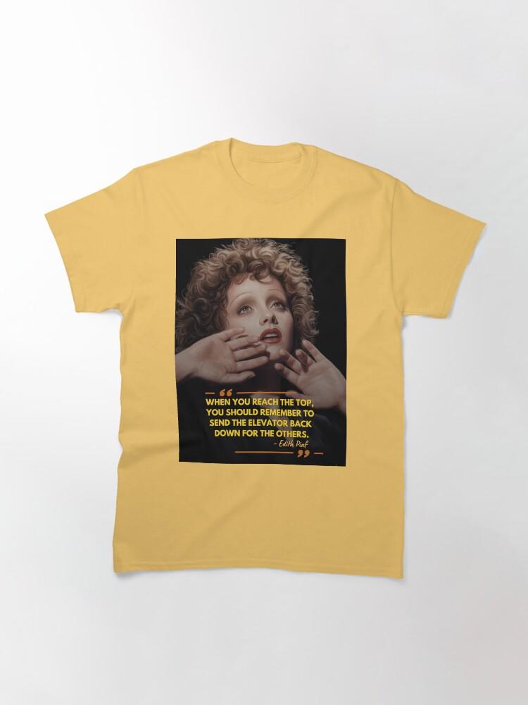 Édith Piaf Edith Piaf Quote Painted HD Art Classic T-Shirt