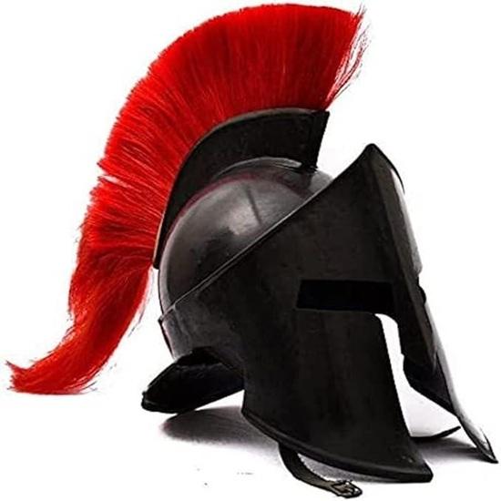 Black Spartan Helmet 300 Movie King Leonidas Replica Steel Armor Cosplay LARP Wearable Helmet