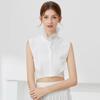 White Pleated Detachable Collar High Quality Comfortable Chiffon Woman Sweater Decorative Collar