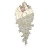 29.5 Cm Wide Gold Bone Rope Lace Car Bone Plus Beads Home Textile Clothing Accessories Pineapple Embroidery Lace Flower