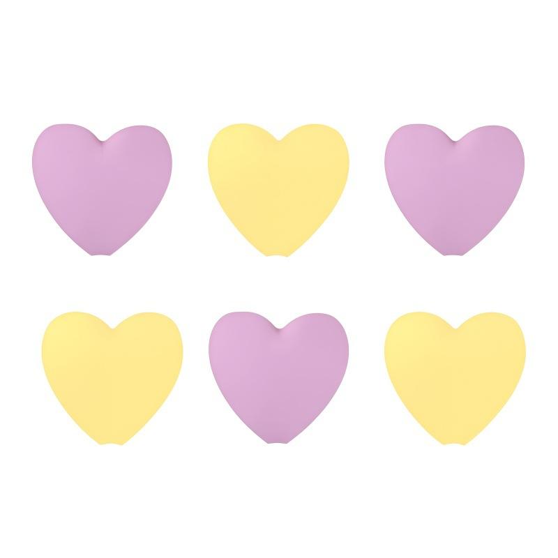 

6pcs/set Knitting Needle Point Protectors Point Needle Stoppers Heart Shaped Stitches Stoppers Needle Caps Knitting Accessories