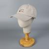 Korean Cute Dog Embroidery Baseball Cap Women Summer Casual Curved Brim Soft Top Pure Cotton Sun Baseball Cap