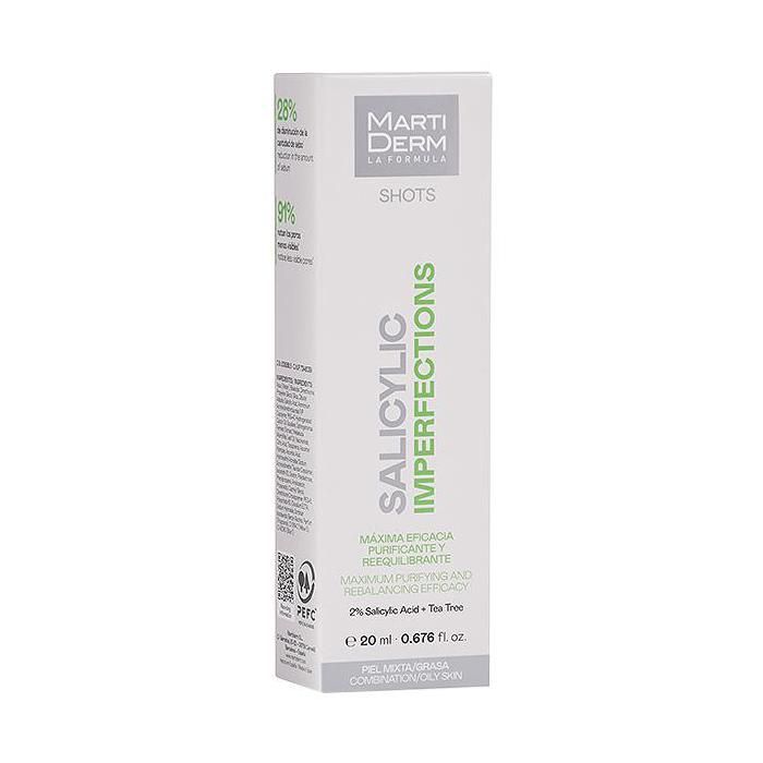 Blemish Gel Cream - MARTIDERM - Shots - Salicylic Acid 2% - 20ml - Non-comedogenic