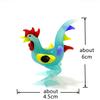 Easter Cock Glass Miniature Figurine Cute Rooster Statue Ornament Home Table Decoration Collection Holiday Party New Year Gifts