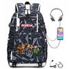 Cartoon Game Merchandise With Usb Hiking Bag College Students Outdoor Travel Large Capacity Backpack Bag