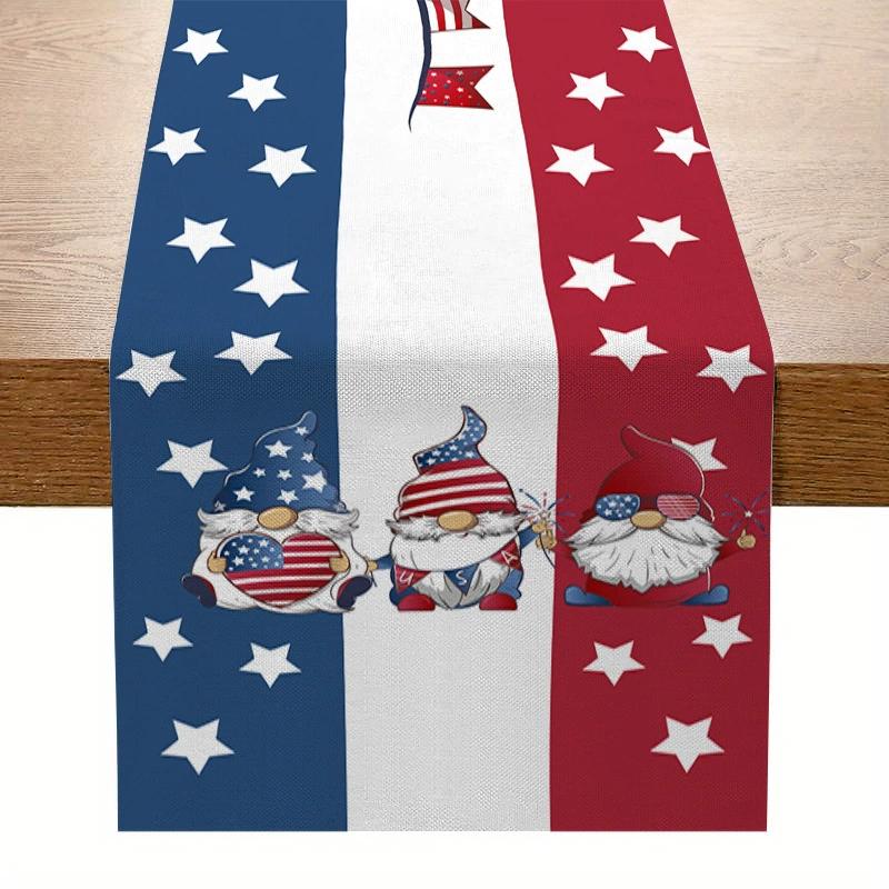 Creative America Independence Day Series Kitchen Table Flag Fashion Festival Decoration Insulated Heat-resistant Tablecloth