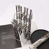 Black Silver 6/24Pcs Dinner Set Stainless Steel Dinnerware Knife Fork Spoon Flatware Tableware With Storage Cutlery Rack Set
