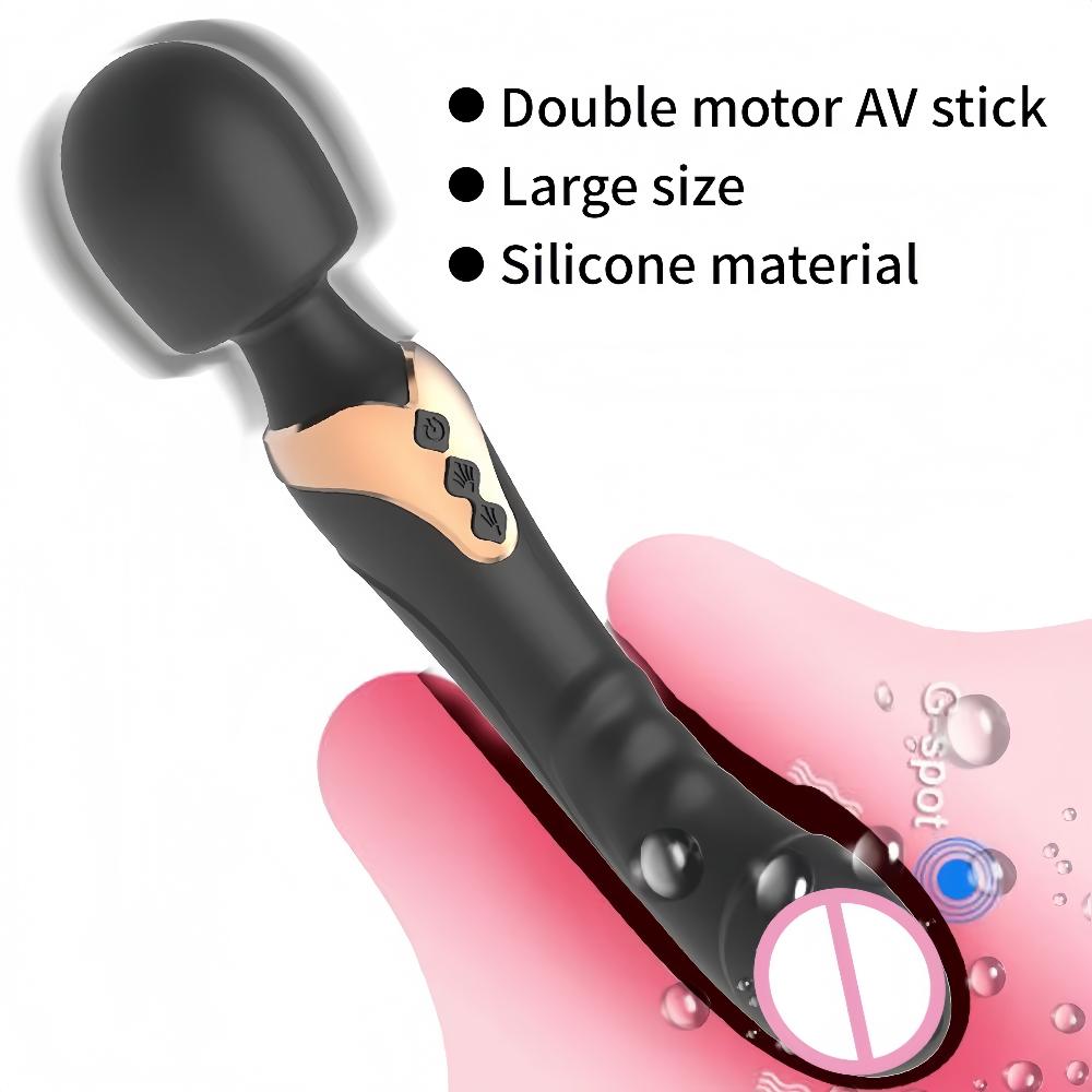 Powerful AV Vibrator Female Magic Wand 10 Modes Clitoral Stimulator G-spot Vaginal Massager Female Masturbator Dildo Adult