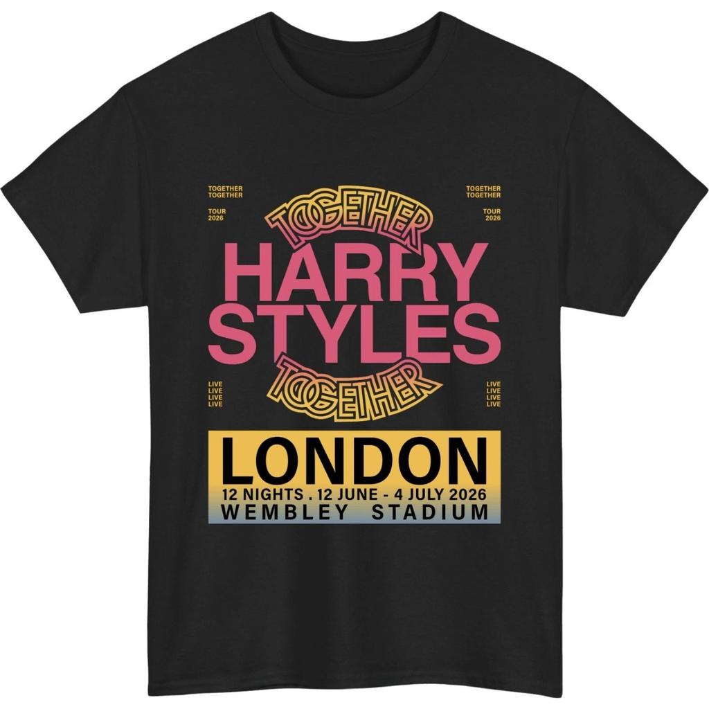 Harry Styles Tour Together 2026 Londra Wembley Concerto Maglietta Per Unisex Unisex Vintage Grafica Tee Streetwear