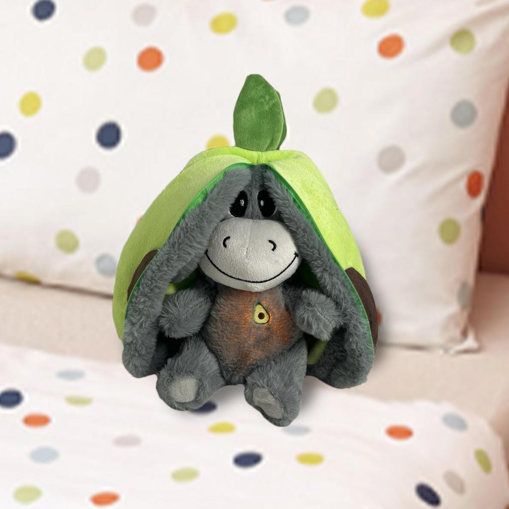 Breathing Avocado Donkey Sleeping Doll Strawberry Donkey Plush Toy Stuffed Creative Into Fruit Transform 30cm Kid Birthday Gift