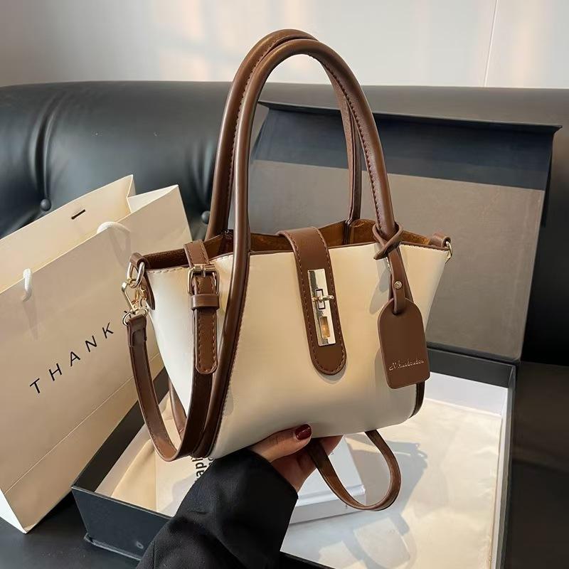 Fashion Niche Kontrastfarben Tragbare Einkaufstasche Damentasche Schultertasche Brieftasche Crossbody Damentasche