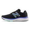 New Balance Fresh Foam 680v7 Retro Fabric Leather Low Top Running Shoes Women sneaker Black Blue W680BR7
