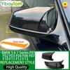 For BMW 5 6 7 Series E60 E61 E63 E64 F01 F02-F04 F06 F07 F10 F11 F12 F13 Carbon Fiber Black Side Wing Rearview Mirror Cover Cap