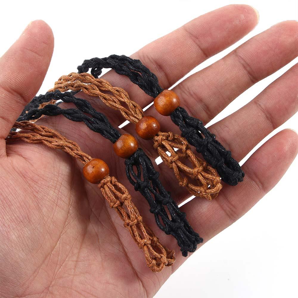 Jewel DIY Braided Necklace Cord Braided Necklace Cord Crystal Necklace Holder Empty Stone Holder