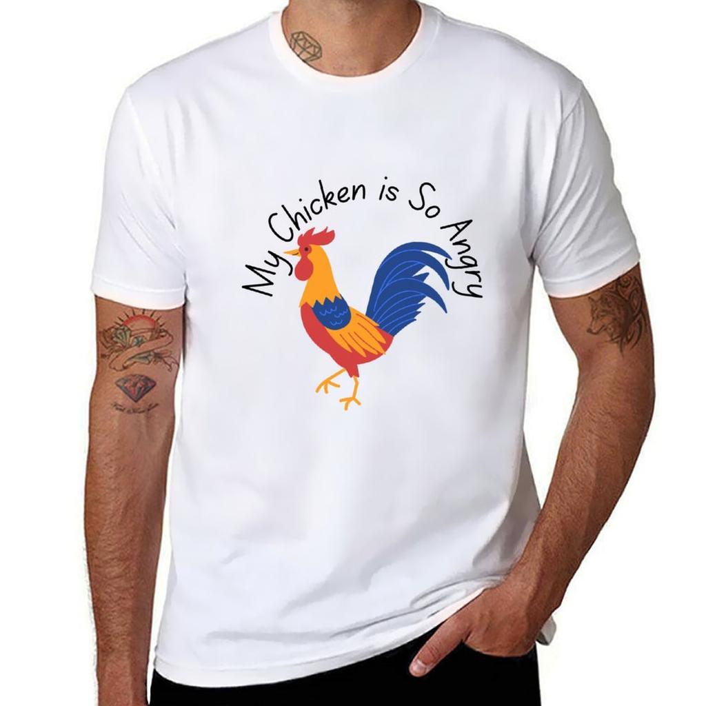 My Chicken is So Angry TShirt Casual Loose Fit Short Sleeve TShirt