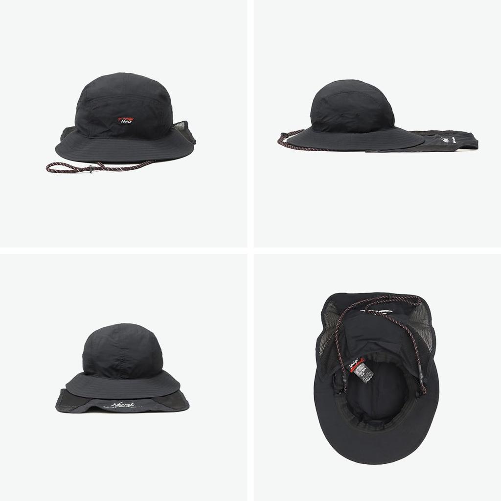 Nanga NYLON TUSSER SUNSHADE HAT Nylon Tusser Sunshade Free Size / Hat, Orange,