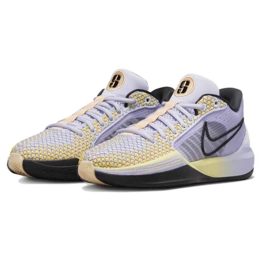 Nike Womens Sabrina 1 'Spark' (women's sizes) Oxygen Purple / Black / Lemon Chiffon Basketball Shoes FQ3381 501