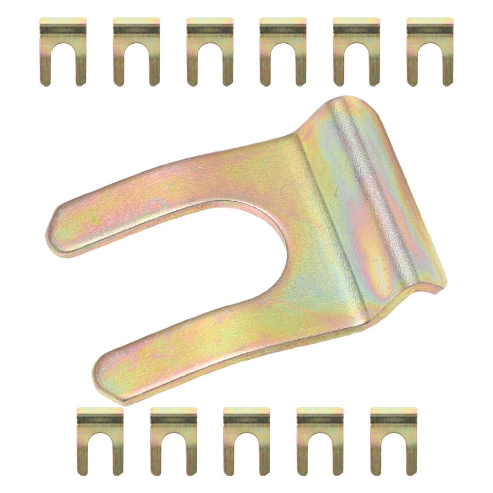 12 Pcs U Shaped Brake Pipe Retainer Clips Iron Hose Fasteners Clamp For Cable Clip Auto Parts Retaining Clip Car Brake Line