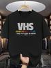 Men'S Vintage VHS Graphic T-Shirt- Future Is Here 1980S Movie Design