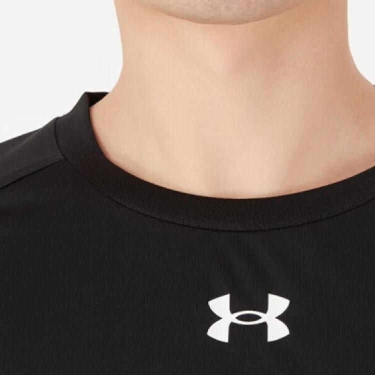 Under Armour Logo Solid Color Loose Fit Short Sleeve T-Shirt Breathable Comfortable Quick Dry Shorts Casual Sports Set 21500513-001+22500214-001