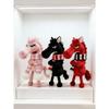 Horse Keychain Plush Toy Backpack Pendant Decoration Year of The Horse Plush Toy New Year's Gifts for Boys and Girls