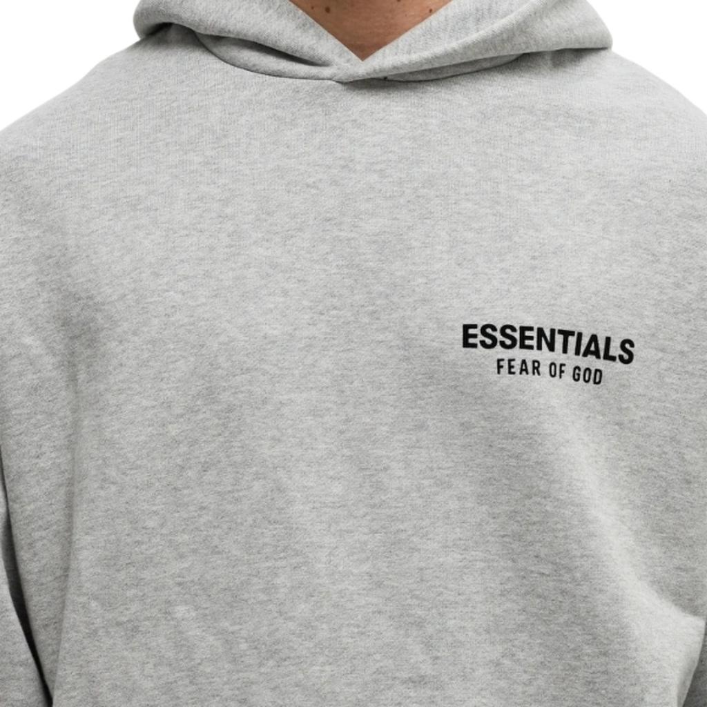 Hoodie Fear of God Essentials Fleece Hellgrau