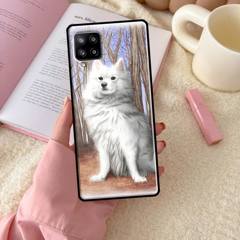 Japanese Spitz Dog Case For Samsung Galaxy A54 A34 A14 A13 A51 A71 A33 A53 A73 A12 A22 A32 A52 A72 A52S Cover