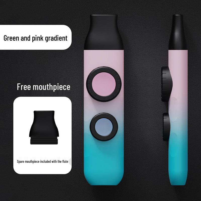 Gradient Color Double Hole Kazoo with Double Membrane - High Low Tone Kazoo Instrument
