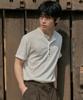 Wednesday Oasis Vintage Henley Neck Short Sleeve T-Shirt_Ivory(Wb6Tp27)
