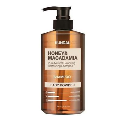 Honey & Macadamia Nature Shampoo Baby Powder 500ml – Gentle Nourishing Hair Shampoo