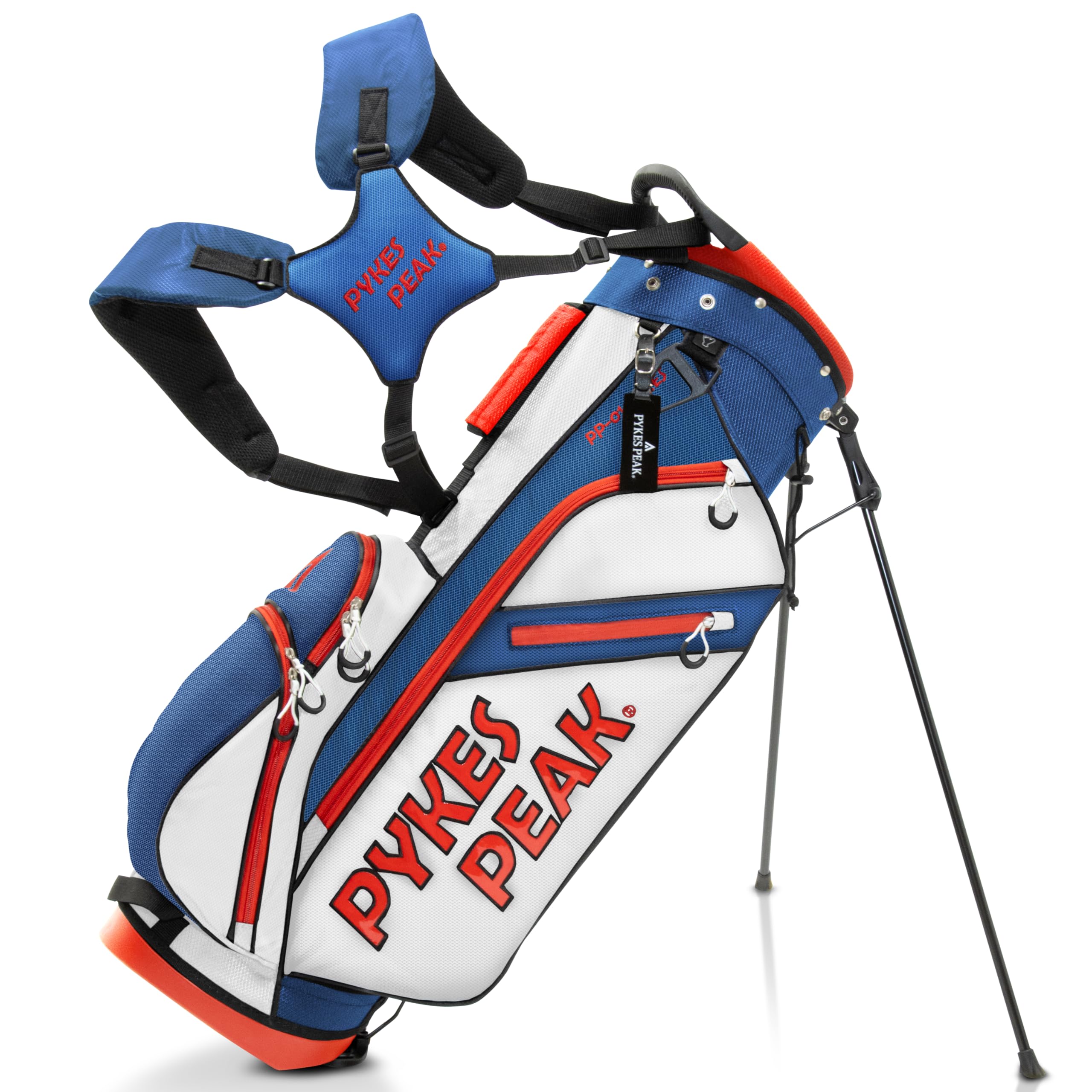 

Сумка для гольфа PYKES PEAK Caddy Bag Stand Type 47 дюймов, 6 отделений [легкая, 2,2 кг / 9,0 / совместимая] женская и мужская [СМЕШАННАЯ]