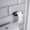 Toilet Paper Holder Wall Mounted Self-Adhesive Bathroom Hanger Black
