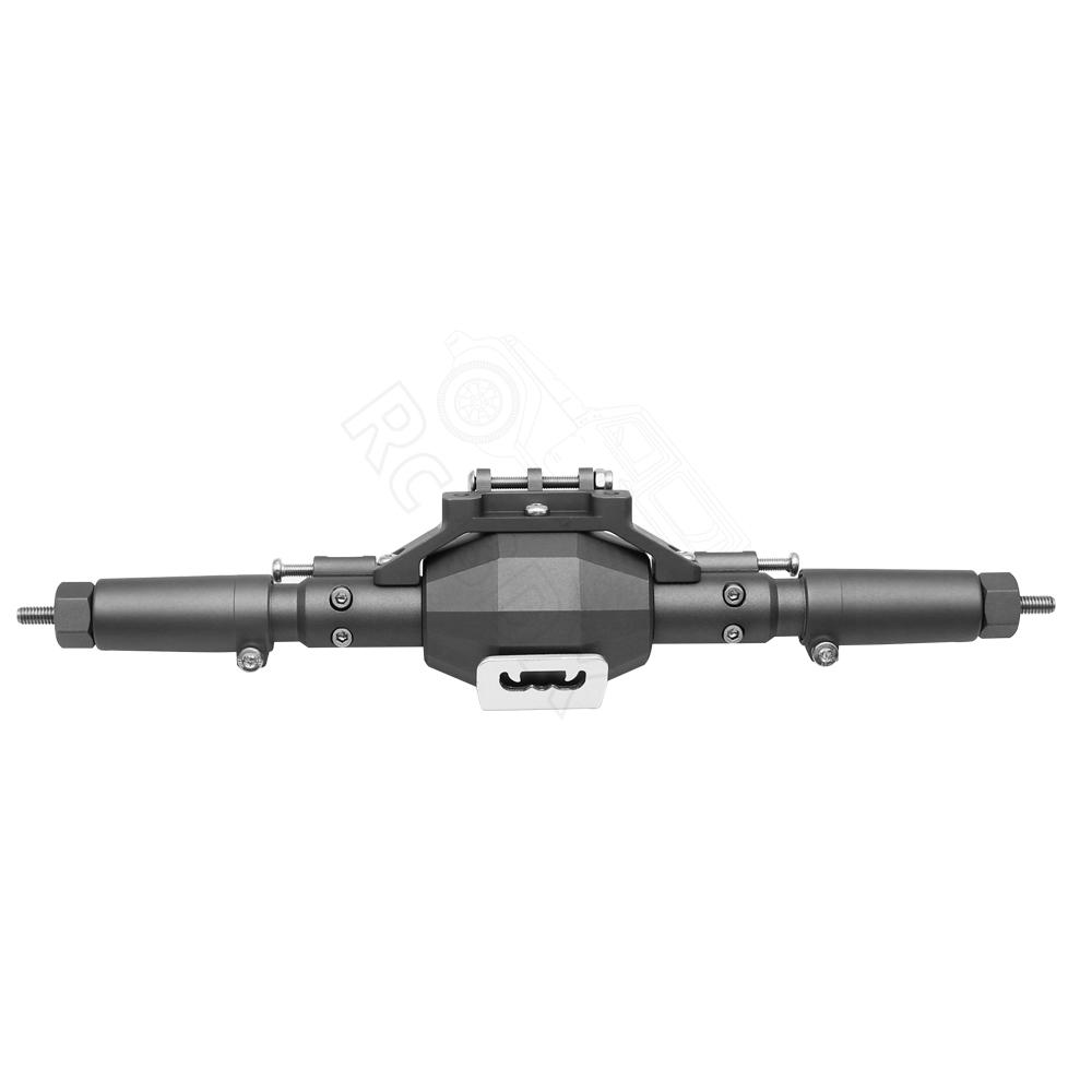 CNC Aluminum Diamond-Shaped Aluminum Alloy Complete Front & Rear Axle for 1/10 RC Crawler Truck Axial SCX10 II  90046 90047