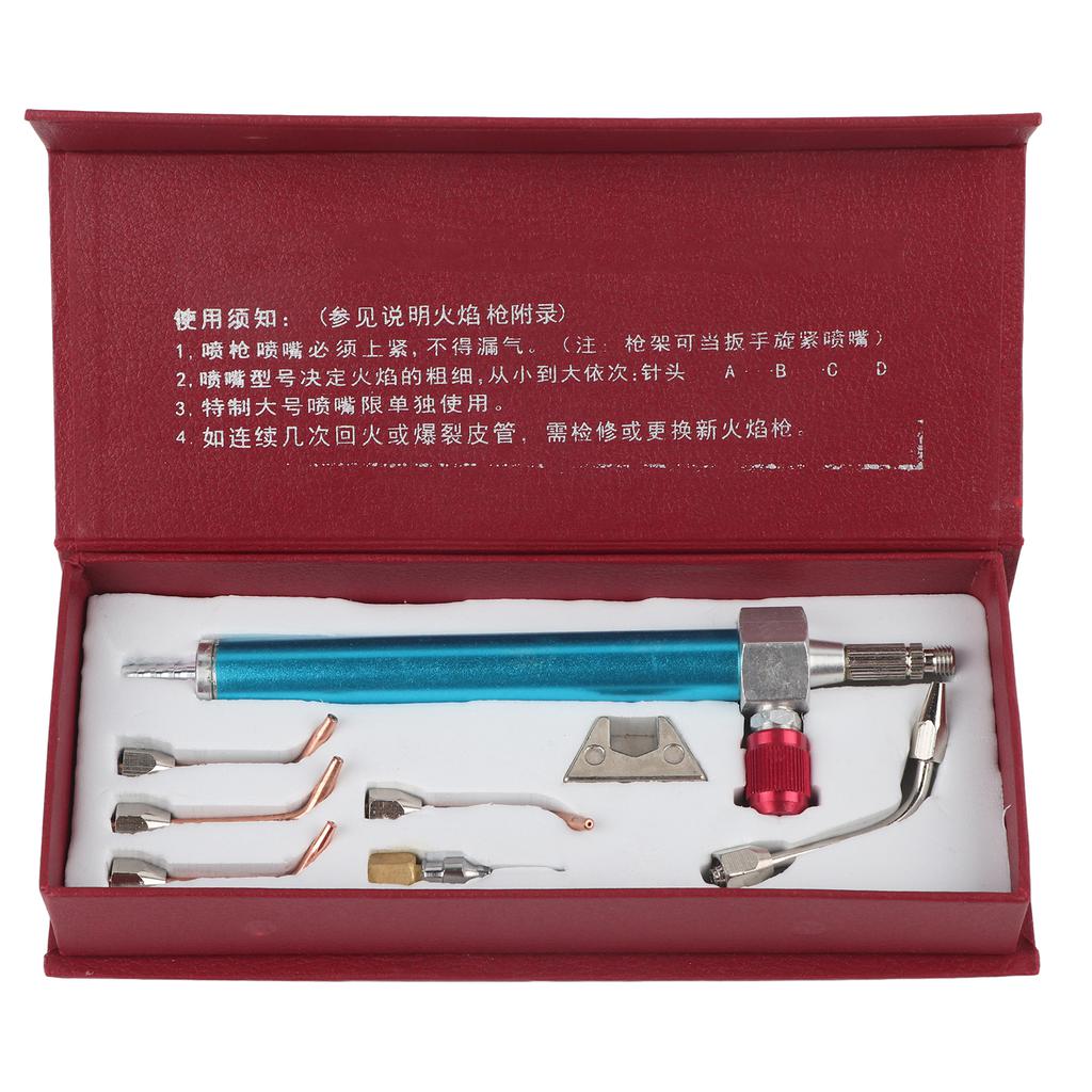 Oxygen Torch Jewelry Torch Welding Soldering Gun with 5 Tips for Oxygen Cylinders