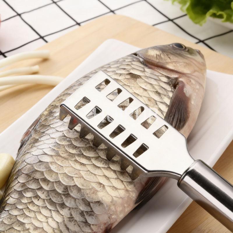 Multifunktionaler Fischschupper aus Edelstahl, Fischschuppenkratzer, Schuppenmesser aus Edelstahl, Fischschupper, Fischzerlegemesser