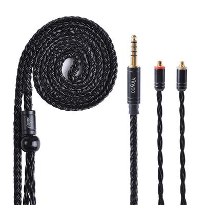 Yinyoo Earphone Upgrade Cable Mmcx YYX4778 Silver Plated Wire 16 Core Headphone Replacement Cable 5 Pole Balanced Earphone Audio Earphone Cable