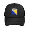 Bosnien und Herzegowina Flagge Kappe Unisex Damen Outdoor Hüte Verstellbare Snapback Kappe Lässige Baseballkappen