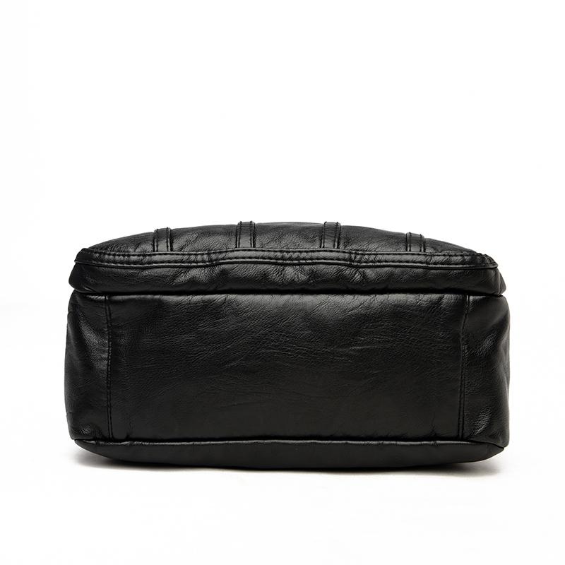 Women's Lightweight Soft PU Leather Multi-Pocket Crossbody Shoulder Bag – Ideal for Mothers