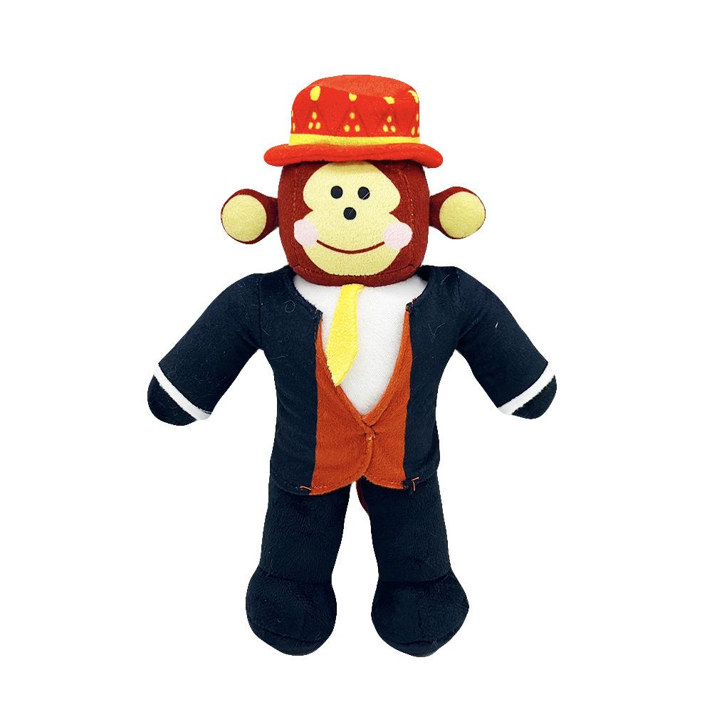 Kawaii Rubare un Cervello Marcio Jandel Peluche Anime Jandel Gigante Toriel No. 67 Giocattolo Peluche Blu Cappello Rosso Scimmia Nera Regali di Natale per Bambini