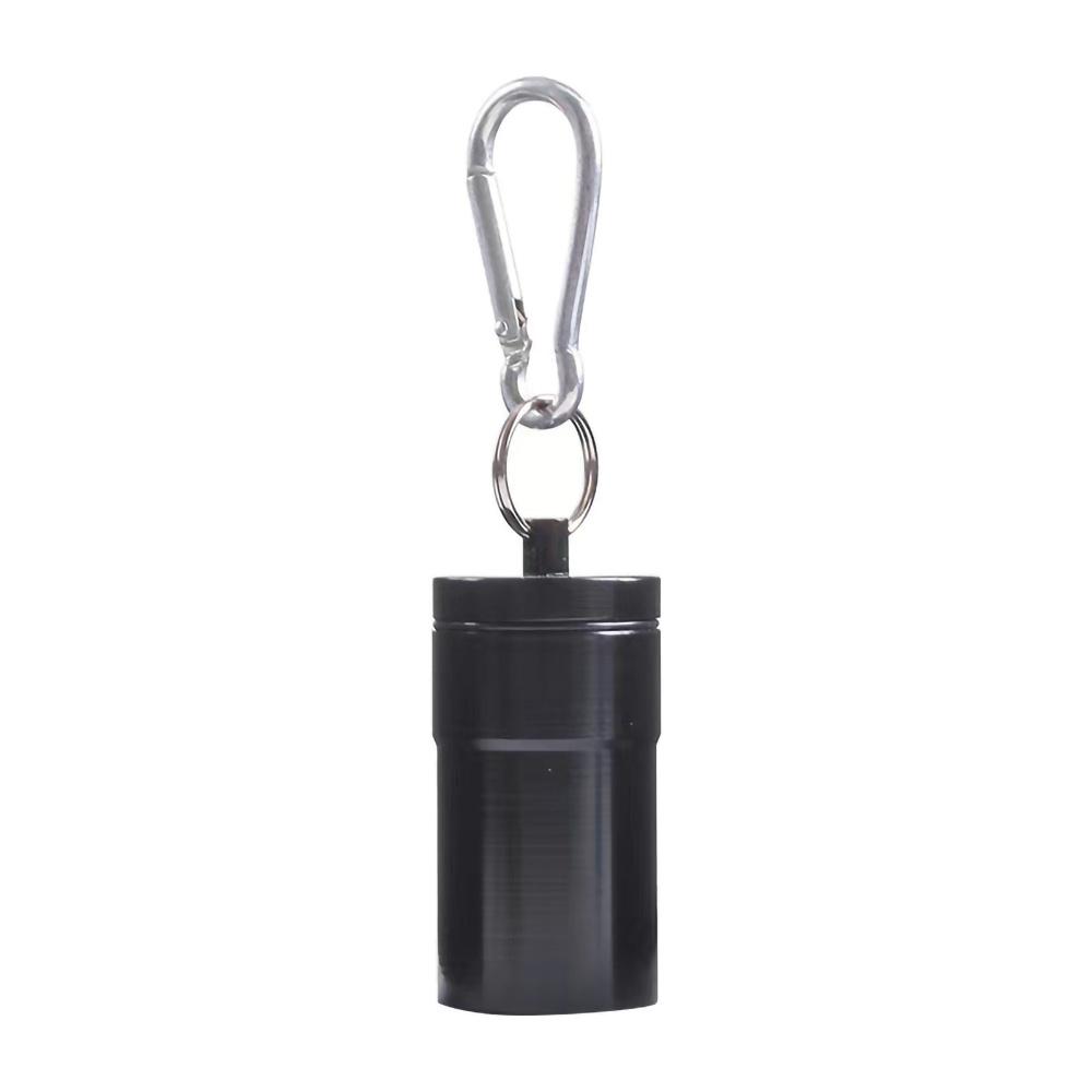 Mini Ashtray with Carabiner Portable Outdoor Ashtray Cigarette Ash Storage Box Smoking Accessories