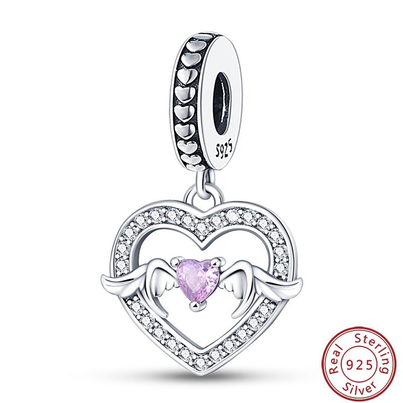 Copper Sincere Emotions Multiple Styles Heart-Shaped Romantic Charms Beads 3Mm Diy Fine Jewelry Making