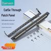 DOREWIN Cat5e 24-Port Pass-Through Network Patch Panel
