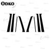 8Pcs Car Door Window Pillar Posts Trim Cover Stickers for Hyundai Santa FE 2007 2008 2009 2010 2011 2012