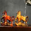 High Temperatures Resin Horse Statue Money Symbol Base Tea Pet Sculpture  Display Decoration