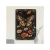 Retro Metal Wall Art Flower Butterfly Sign Bar Decor