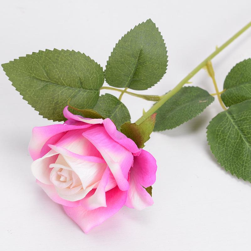 1PC  Artificial Flowers Bouquet Red Silk Fake Rose Flower for Wedding Home Table Decoration Christmas Valentine's Day Gift